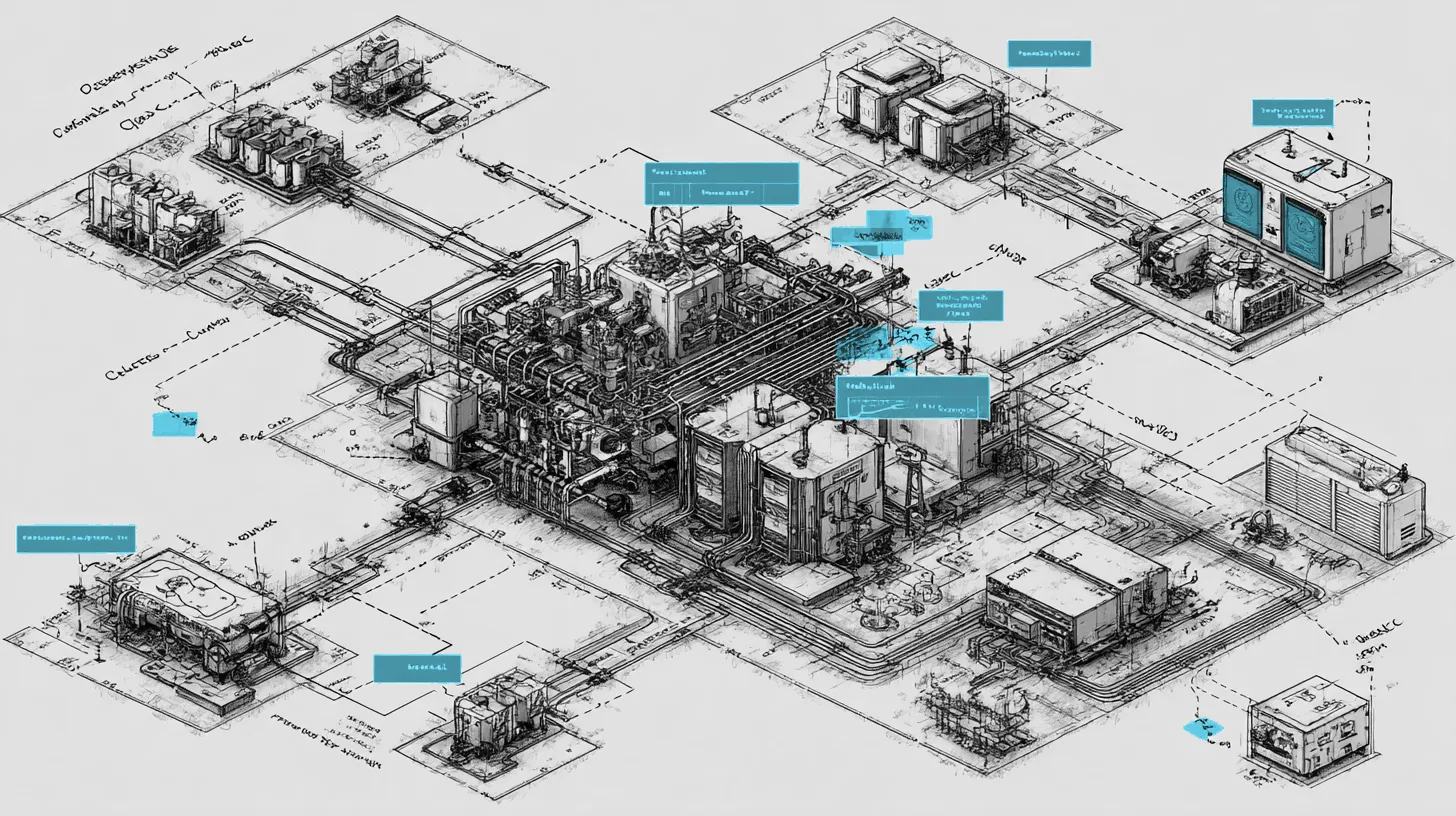A massive enterprise architecture diagram showing a custom-built detection platform contrasted with an inadequate off-the-shelf solution